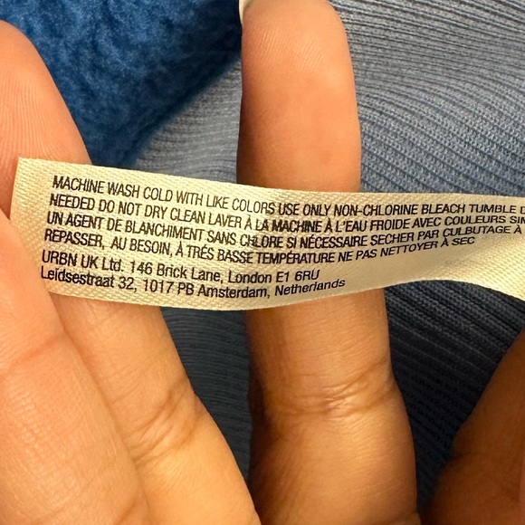 Free People Movement Hit The Slopes Quarter-Zip Fleece Pullover Sz M - Picture 7 of 7